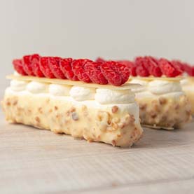 Le Gargantua | White Chocolate & Raspberry Entremets 