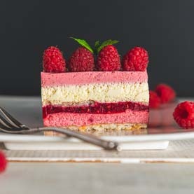 Vanilla & Raspberry Entremet