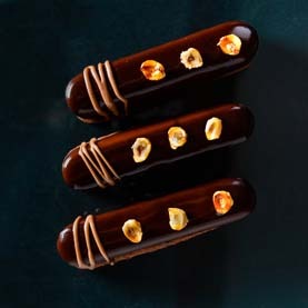 Baking Courses | Chocolate Mirror Glazed Hazelnut Praline Entremets